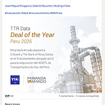 TTR Data Deal of the Year Peru 2025